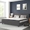 Flash Furniture King Size Dk Gray Fabric Platform Bed & Mattress HG-BM10-32-GG - alternate 1
